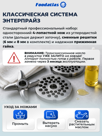 Мясорубка Foodatlas KY-12